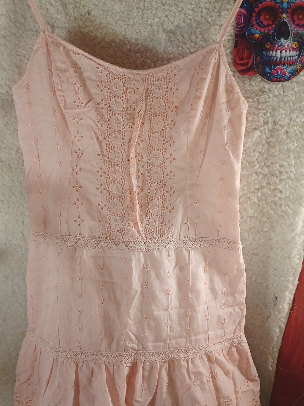 JUICY COUTURE Blush Pink Eyelet Lace Sundress Final PRICE